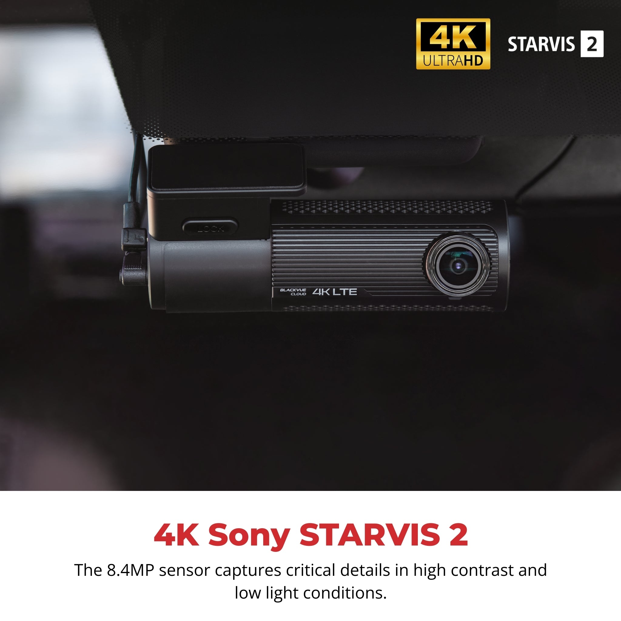 BlackVue DR970X-2CH LTE Plus II 4K UHD Cloud Dash Cam (NA Version)