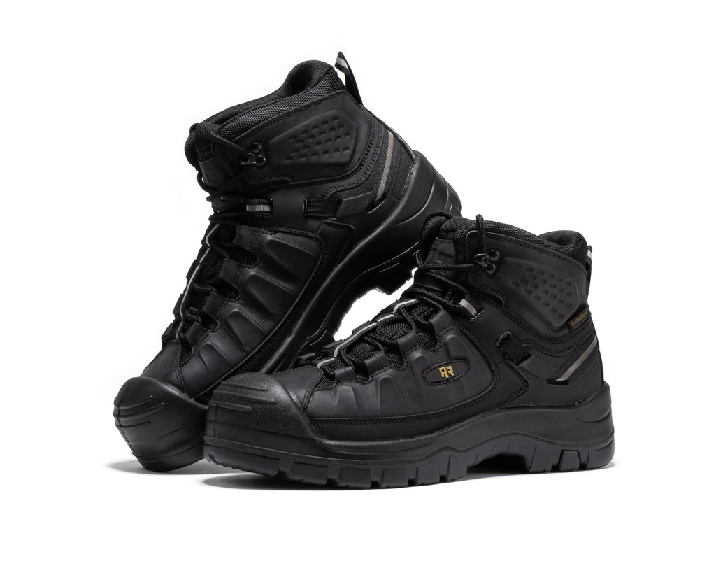 ROCKROOSTER Woodland Brown 6 inch Composite Toe Waterproof Leather Work Boots AK661